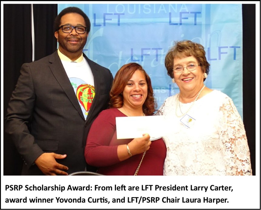 Orleans para Yovanda Curtis wins LFT/PSRP scholarship Plaquemines